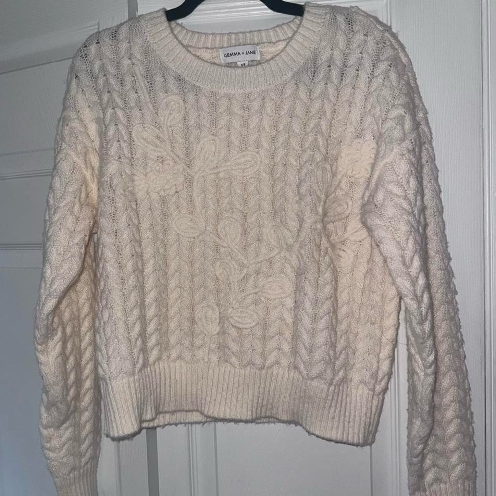 Cream sweater